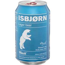 Isbjorn Mack Isbjorn Lager Beer Can 