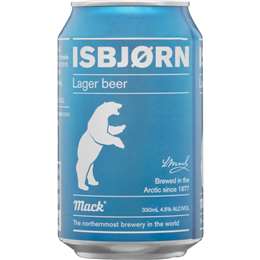 Isbjorn Mack Isbjorn Lager Beer Can 