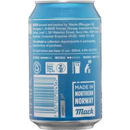 Isbjorn Mack Isbjorn Lager Beer Can 