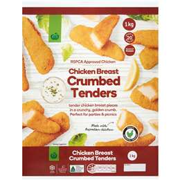 Woolworths Crumbed Chicken Breast Tenders 1kg