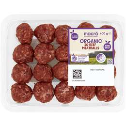 Macro Organic Classic Beef Meatballs