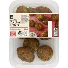 Woolworths Pea & Fetta Zucchini Fritters Null