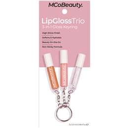 Mcobeauty Lip Gloss Trio 3 In 1 Gloss Keyring Assorted