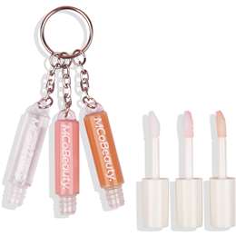 Mcobeauty Lip Gloss Trio 3 In 1 Gloss Keyring Assorted