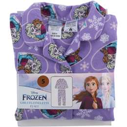 Disney Frozen Flannel Girls Pyjamas Size 5