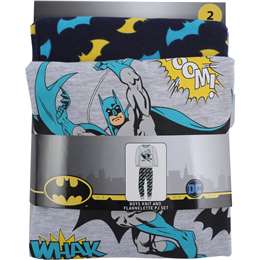Warner Bros Batman Knit Boys Pyjamas Size 2