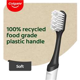 Colgate Recyclean Toothbrush 100% Recycled Plastic Handle Soft
