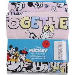 Disney Minnie Mouse Womens Pyjamas Size 12