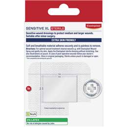 Elastoplast Sensitive Xl Xxl 4xl Sterile Dressings For Post Op Wounds