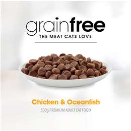 Fussy Cat Grain Free Adult Dry Cat Food Chicken & Oceanfish Indoor Cat