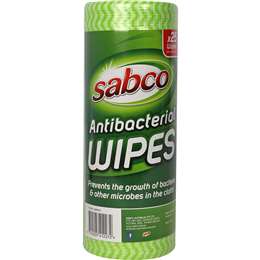 Sabco Antimicrobial Wipes Roll 25 Pack