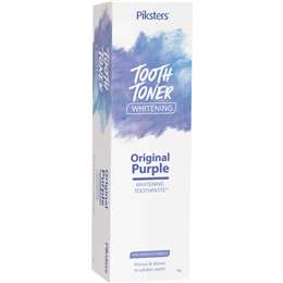 Piksters Tooth Toner Whitening Toothpaste Original Purple