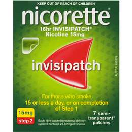 Nicorette Quit Smoking Nicotine 16 Hour Invisipatch Step 2 15mg