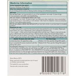 Nicorette Quit Smoking Nicotine 16 Hour Invisipatch Step 2 15mg