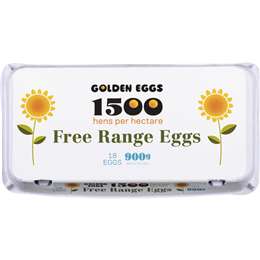 Golden Eggs 18 Free Range Eggs 