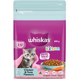 Whiskas Chicken & Tuna Dry Kitten Food
