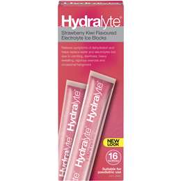 Hydralyte Electrolyte Ice Blocks Strawberry Kiwi