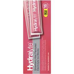 Hydralyte Electrolyte Ice Blocks Strawberry Kiwi