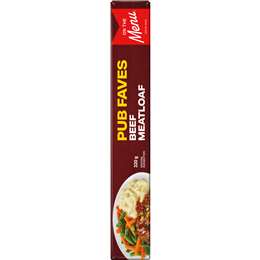 On The Menu Pub Favourites Beef Meatloaf Null