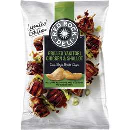 Red Rock Deli Potato Chips Grilled Yakitori Chicken & Shallot 150g