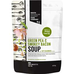 South Australian Gourmet Food Company Garden Pea & Smokey Bacon Soup Pouch 430g