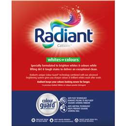 Radiant Whites Or Colours Laundry Detergent Washing Powder