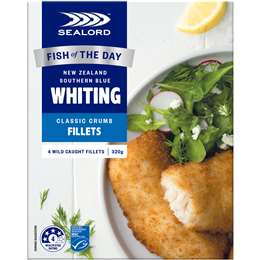 Sealord Fish Of The Day Whiting Classic Crumb Fillets