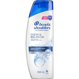 Head & Shoulders Clean & Balanced Anti Dandruff Shampoo  for Clean Scalp 200mL