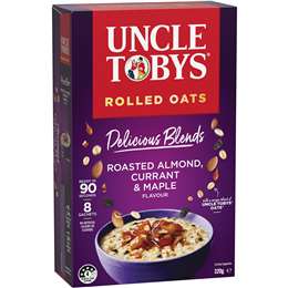 Uncle Tobys Oats Delicious Blends Almond Currant & Maple Porridge 320g