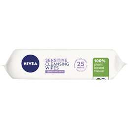 Nivea Sensitive Biodegradable Face Cleansing Makeup Wipes