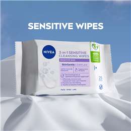 Nivea Sensitive Biodegradable Face Cleansing Makeup Wipes