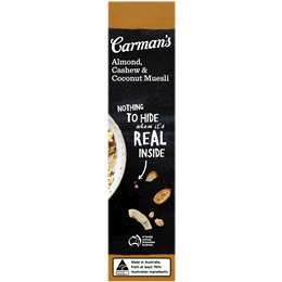carman's almond cashew and coconut muesli