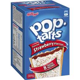 Kellogg's Pop Tarts Frosted Strawberry Toaster Pastries 384g