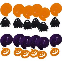 Halloween Swirl Decorations 12 Pack 