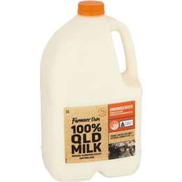 Farmers Own Unhomogenised Full Cream Milk 3l | Woolworths