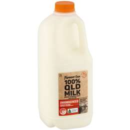 Farmers Own Unhomogenised Full Cream Milk 2l 