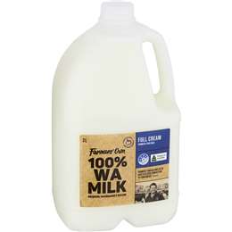 Farmers Own Full Cream Milk Full Cream 3l | Woolworths