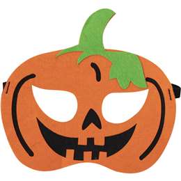 Halloween Kids Felt Mask Pumpkin Each | Woolworths