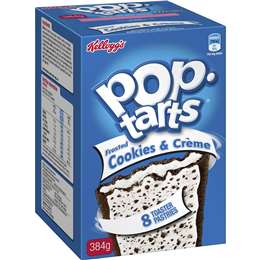 Kellogg's Pop Tarts Frosted Cookies & Crème Toaster Pastries 384g