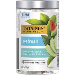 Twinings Live Well Refresh Cold Water Infusions 12 Pack