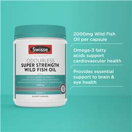 Swisse Ultiboost Odourless High Strength Wild Fish Oil 200 Pack ...