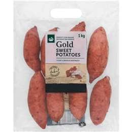 Woolworths Gold Sweet Potatoes Bag 1kg