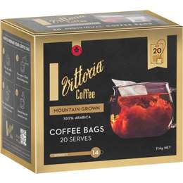 Vittoria Coffee Bags Mountain Grown 20 Pack