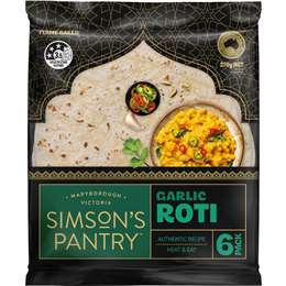 Simson's Pantry Authentic Roti Garlic