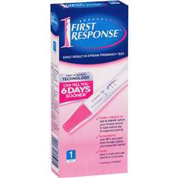 First Response Pregnancy Test Stream