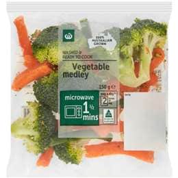 Woolworths Washed & Ready To Cook Vegetable Medley