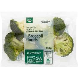 Woolworths Washed & Ready To Cook Broccoli Florets