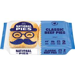 National Pies Fresh Classic Beef Pies 360g 2 pack