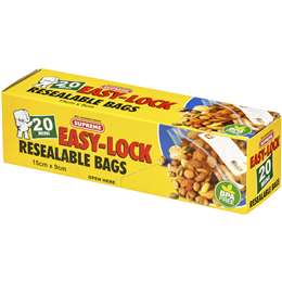 Supreme Supreme Easy Lock Mini Resealable Snack Bags