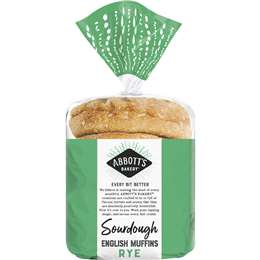 Abbott's Bakery English Muffins Sourdough Rye